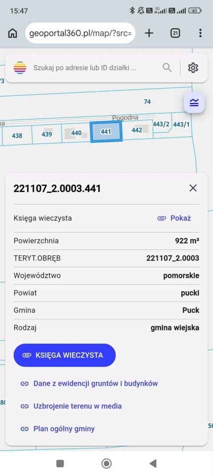 Działka budowlana Darzlubie, ul. Pogodna. Zdjęcie 5