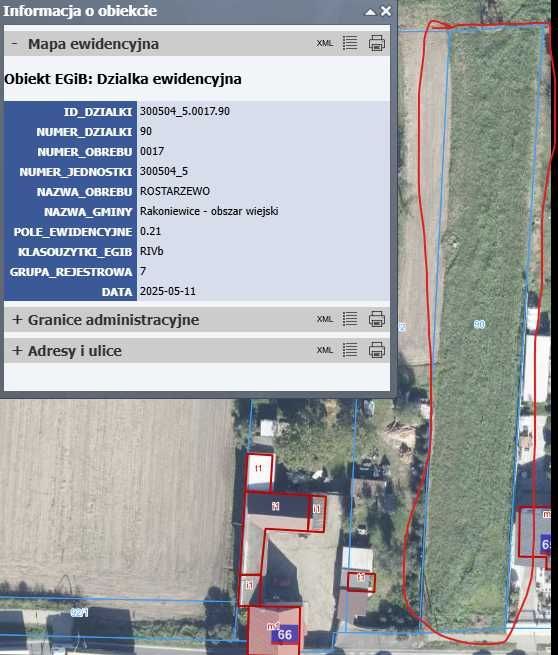 Działka rolna Rostarzewo
