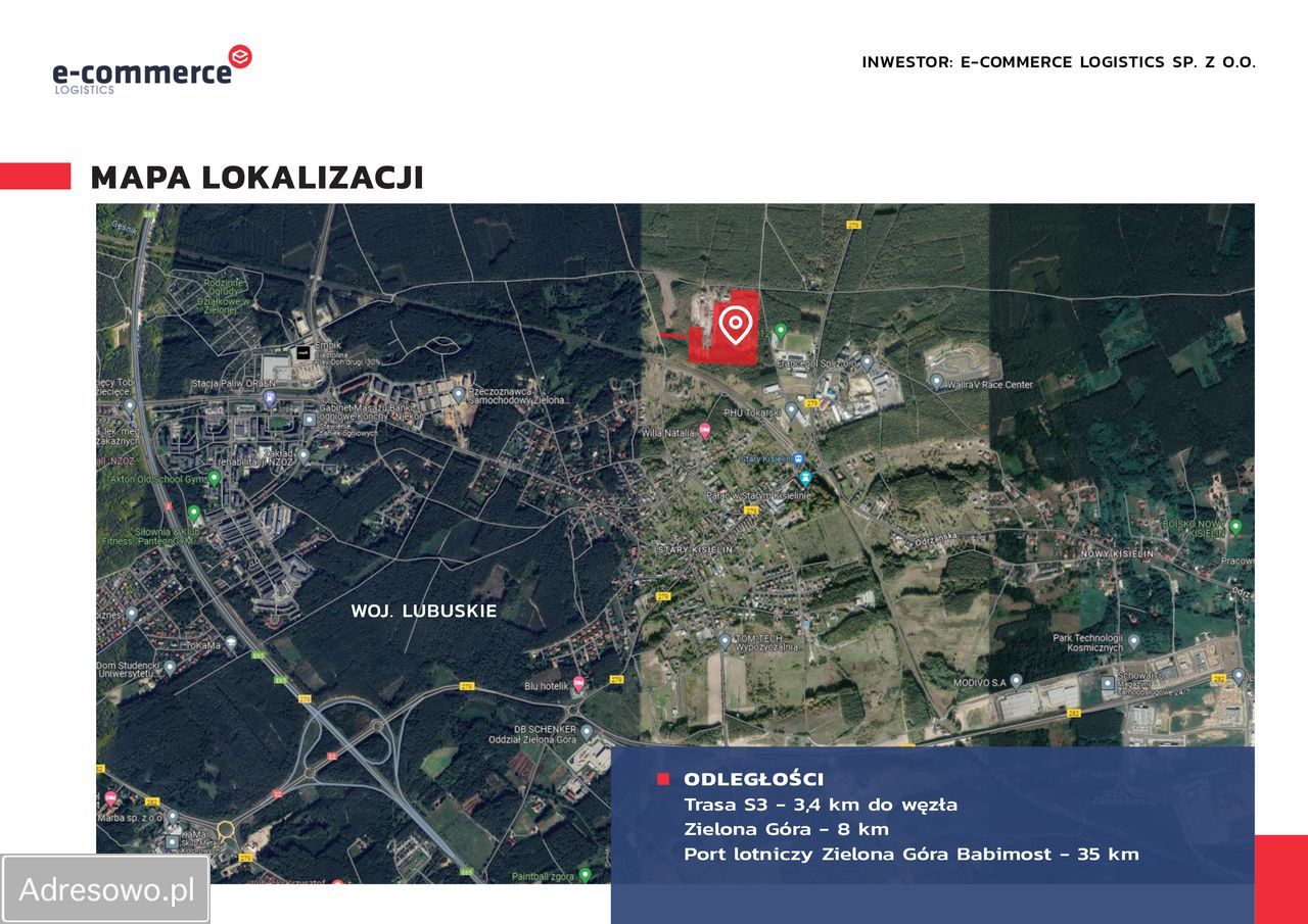 Działka inwestycyjna Zielona Góra Stary Kisielin, ul. Przemysłowa. Zdjęcie 10