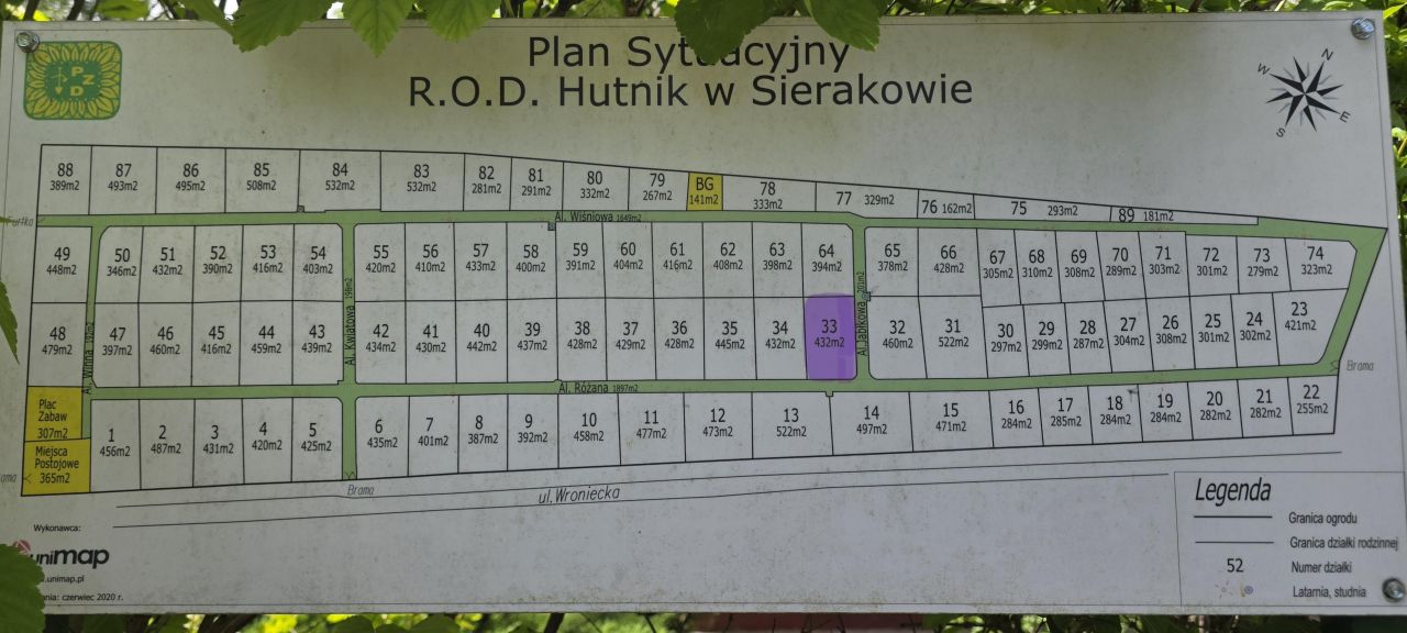 Działka rod Sieraków, ul. Wroniecka. Zdjęcie 3