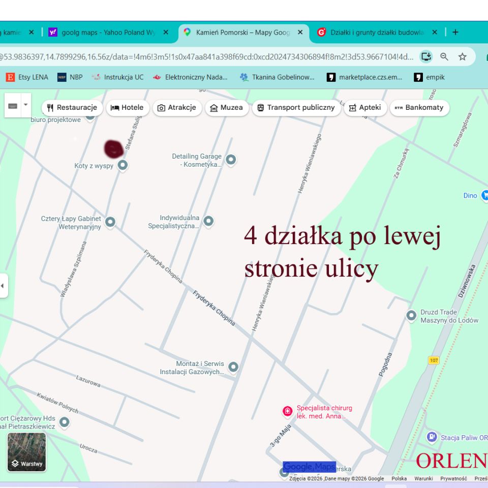 Działka budowlana Kamień Pomorski, os. Fryderyka Chopina. Zdjęcie 2