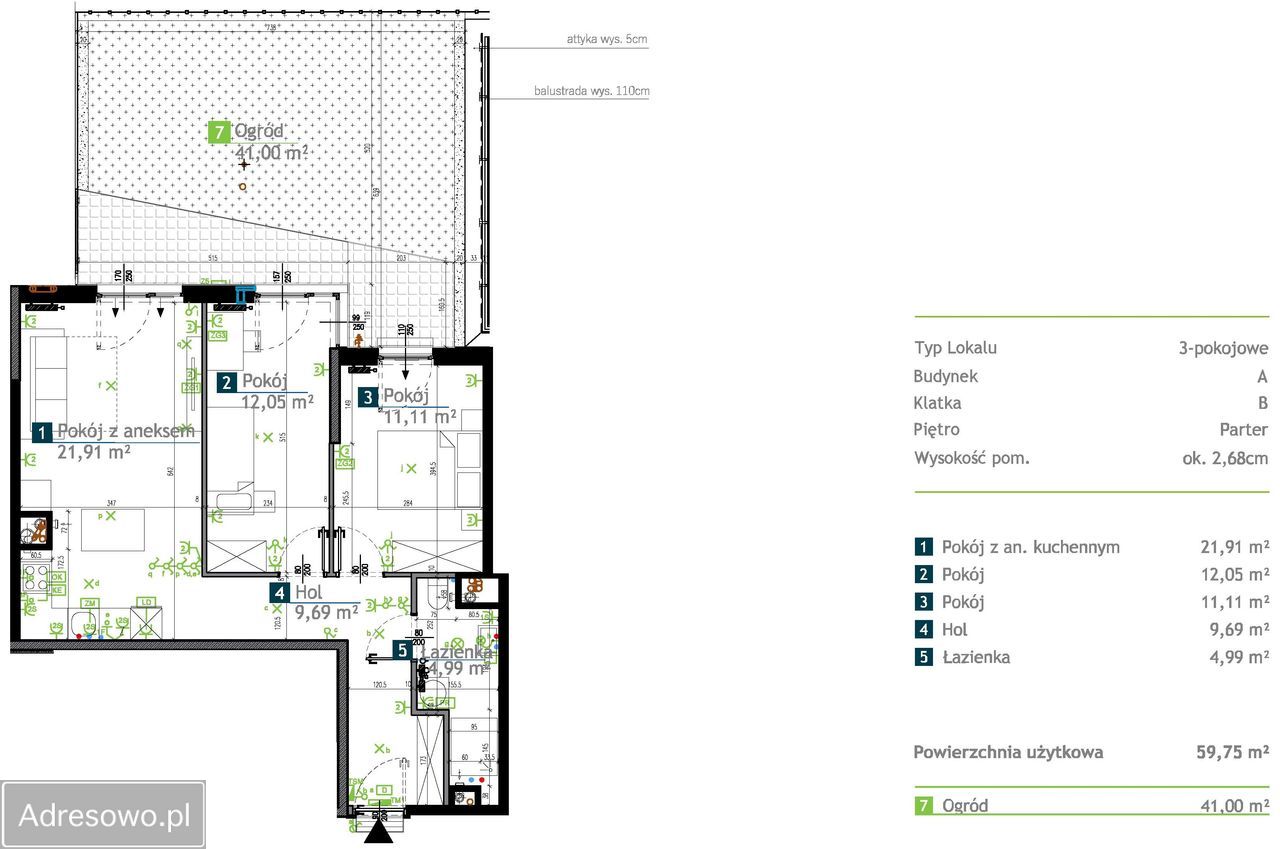 Mieszkanie 3-pokojowe Warszawa Bemowo, ul. Wieśniacza. Zdjęcie 15