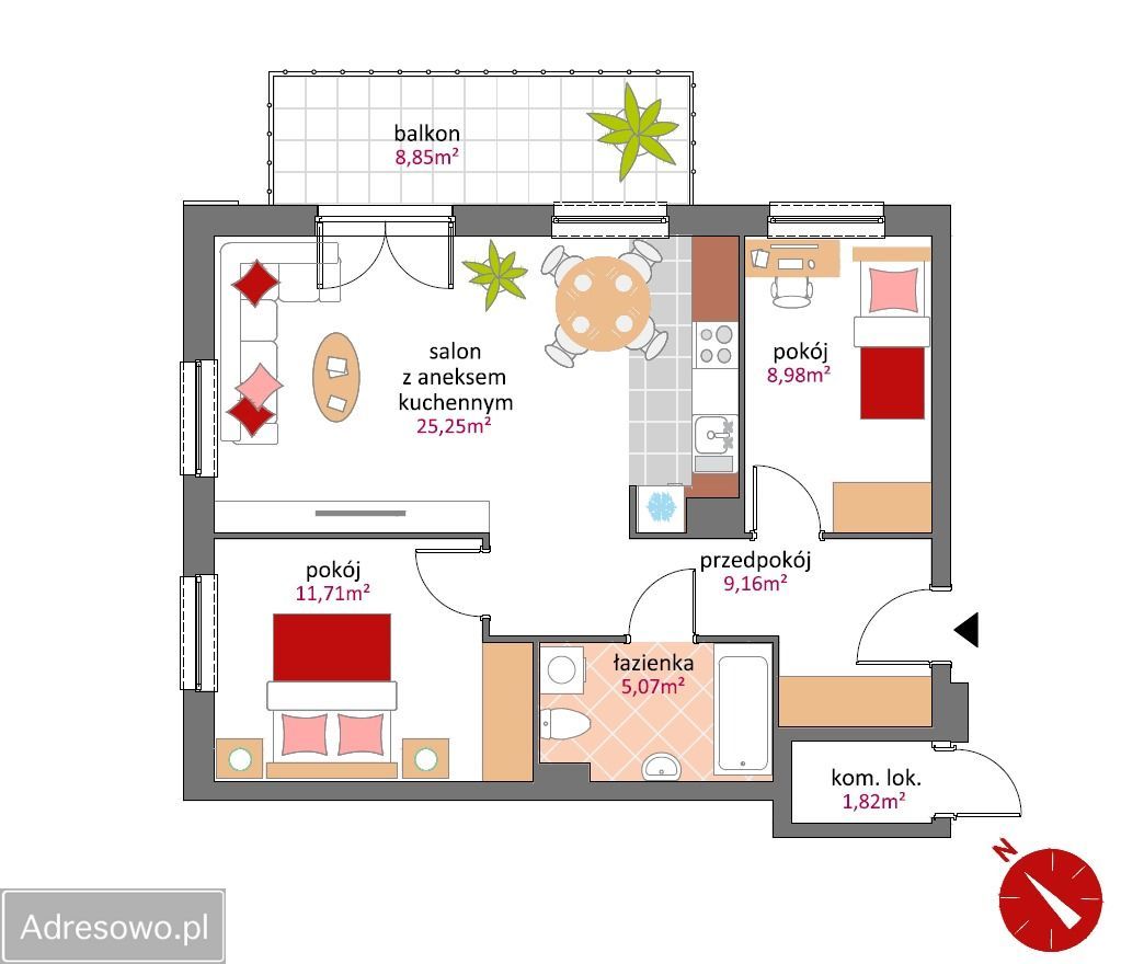 Mieszkanie 3-pokojowe Siechnice, ul. Ziemska. Zdjęcie 18