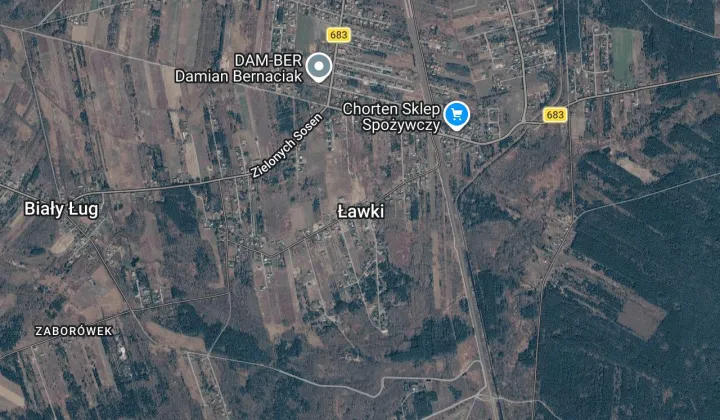 Działka budowlana Ławki, ul. Główna
