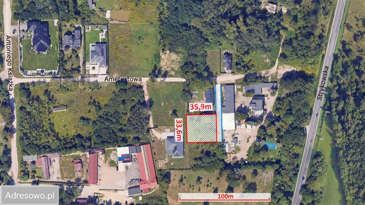 Działka budowlana Łódź Rogi, ul. Ametystowa. Zdjęcie 5