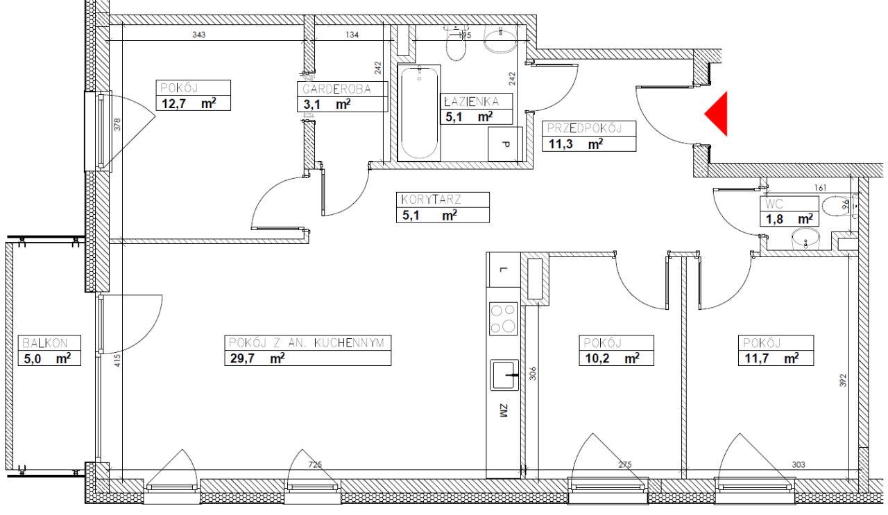 Mieszkanie 4-pokojowe Łódź Rokicie, ul. Zamojska. Zdjęcie 23