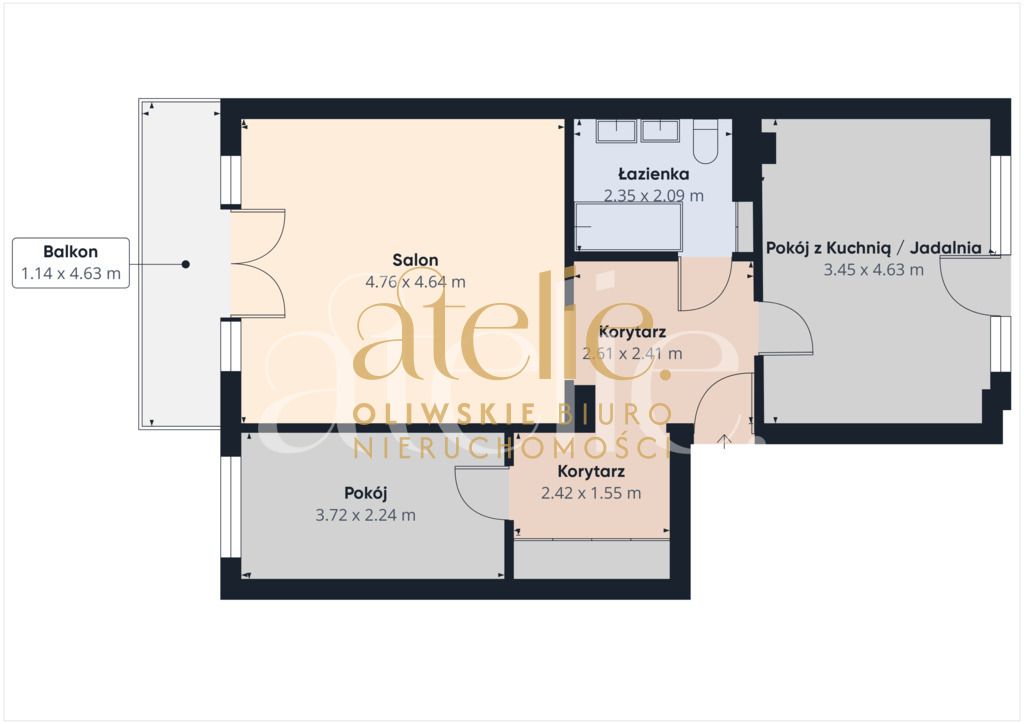 Mieszkanie 3-pokojowe Pruszcz Gdański, ul. Żwirki i Wigury. Zdjęcie 16