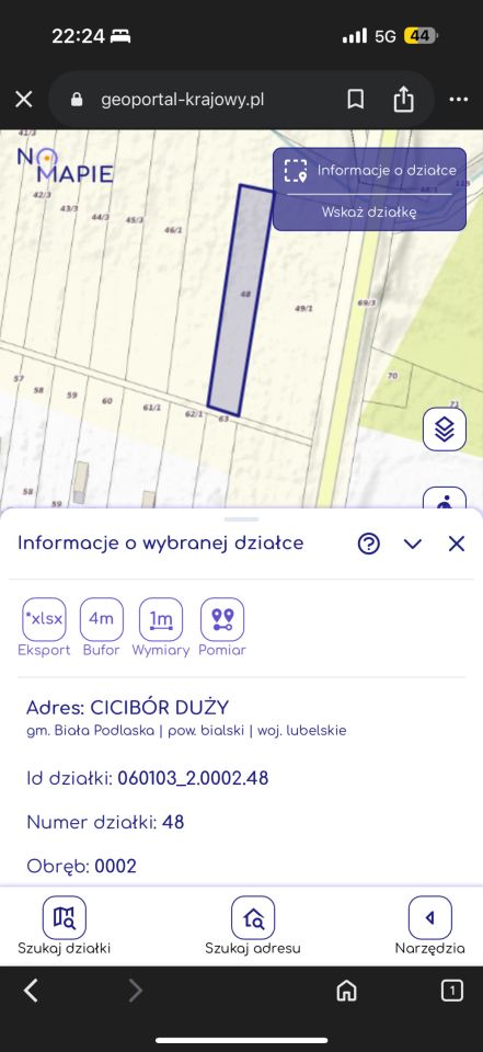 Działka budowlana Cicibór Duży. Zdjęcie 2