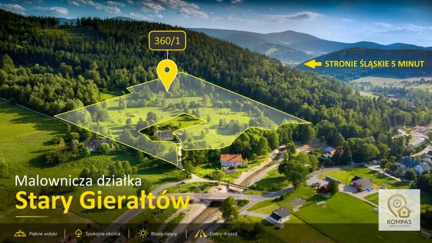 Działka rolno-budowlana Stary Gierałtów. Zdjęcie 1
