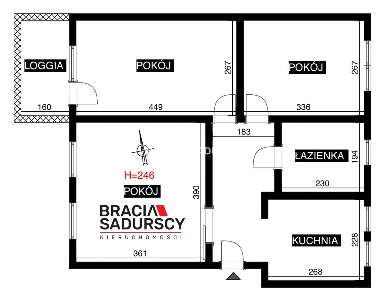Mieszkanie 3-pokojowe Kraków Prądnik Czerwony, ul. Mieczysława Pszona. Zdjęcie 25