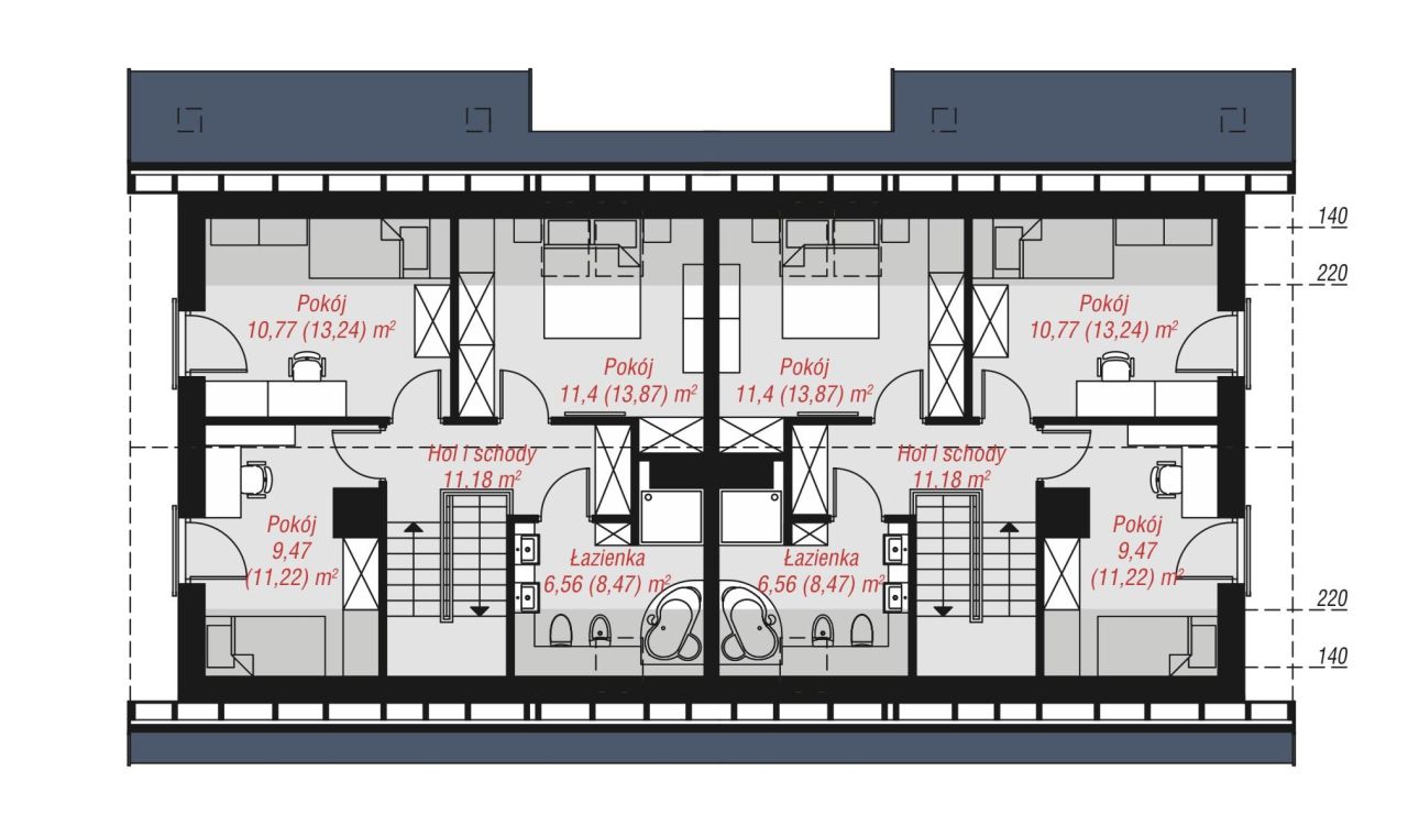 bliźniak, 5 pokoi Żdżary. Zdjęcie 4