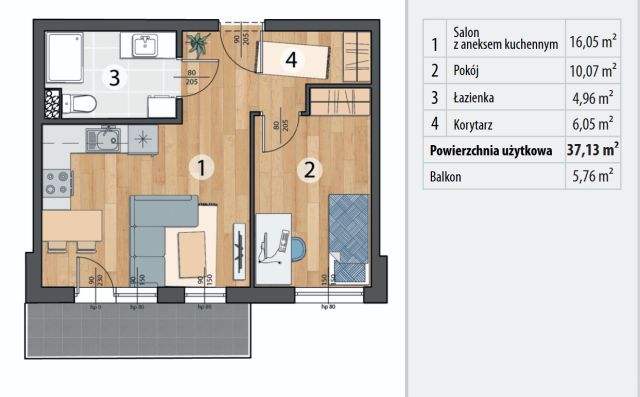 Mieszkanie 2-pokojowe Smolec. Zdjęcie 18