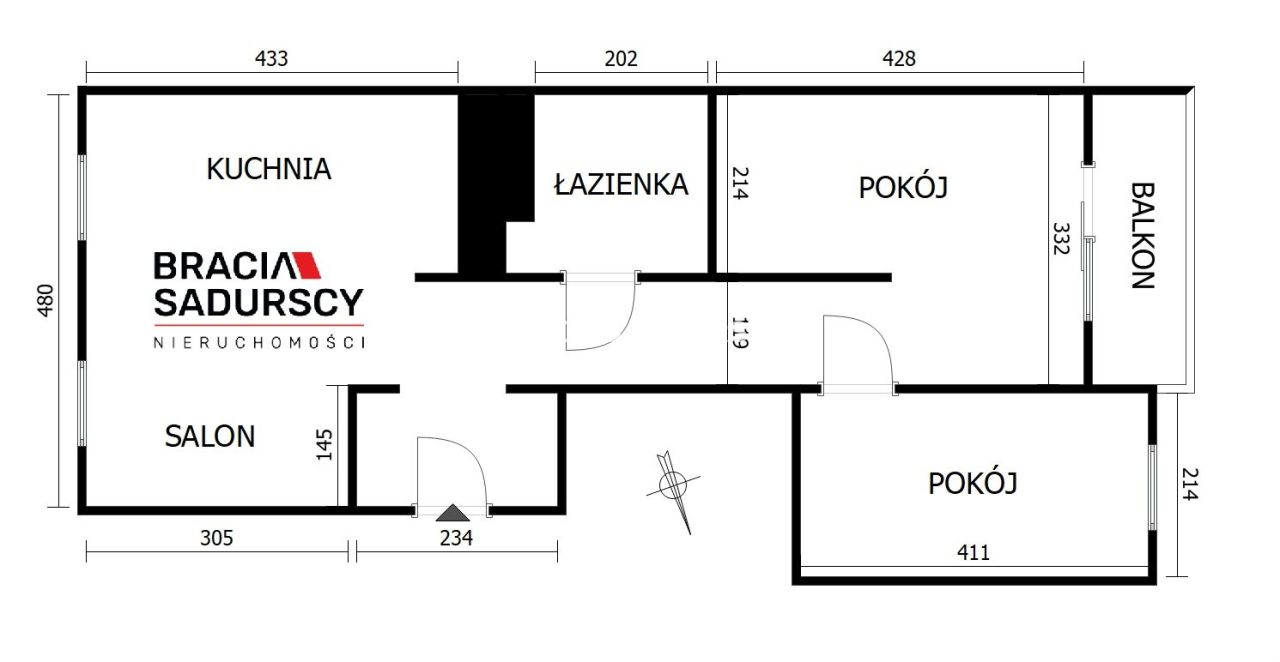 Mieszkanie 3-pokojowe Kraków, ul. Na Błonie. Zdjęcie 28