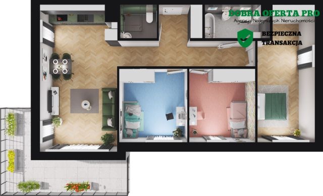 Mieszkanie 4-pokojowe Gdańsk Śródmieście, ul. Jacka Malczewskiego. Zdjęcie 1