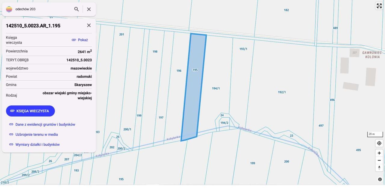 Działka rolna Odechów. Zdjęcie 2