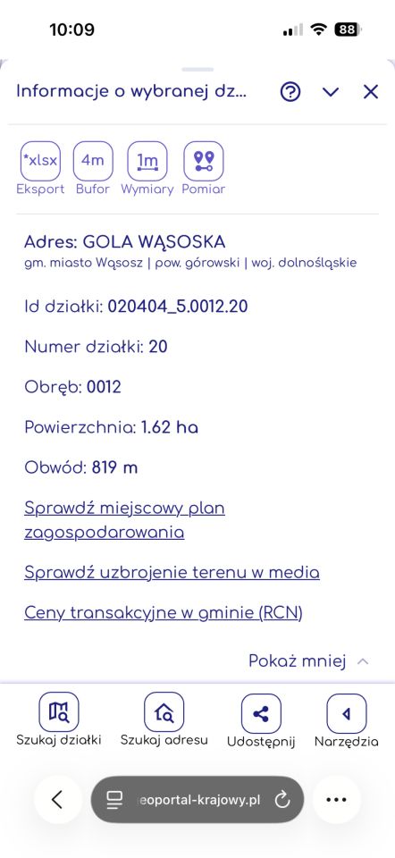 Działka rolna Gola Wąsoska. Zdjęcie 1