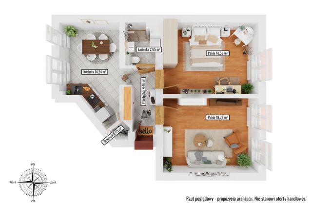 Mieszkanie 2-pokojowe Warszawa Śródmieście, ul. Filtrowa. Zdjęcie 19