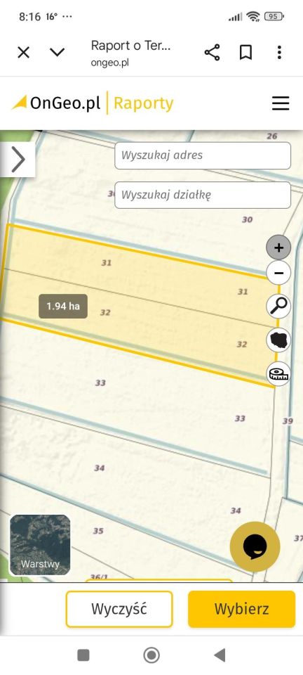 Działka rolna Niedźwiedzkie. Zdjęcie 2