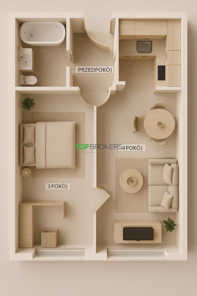 Mieszkanie 2-pokojowe Warszawa Wola, ul. Redutowa