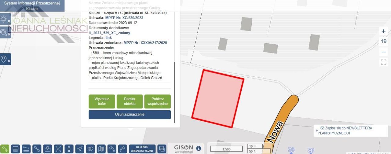 Działka budowlana Klucze, ul. Nowa. Zdjęcie 8