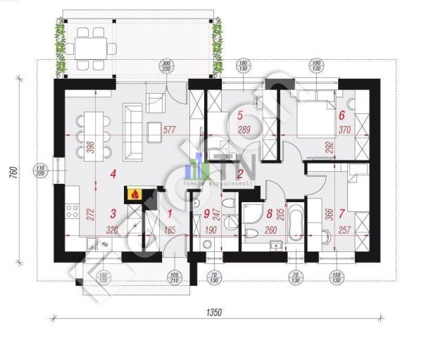 dom wolnostojący, 4 pokoje Chrząstawa Wielka. Zdjęcie 15