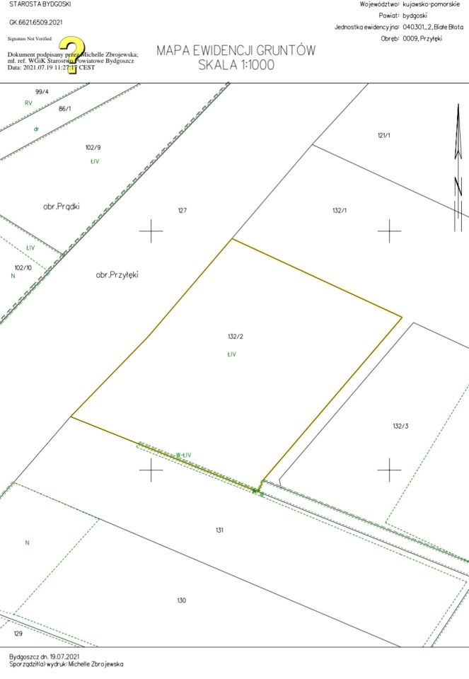 Działka budowlana Przyłęki, ul. Rolna. Zdjęcie 4