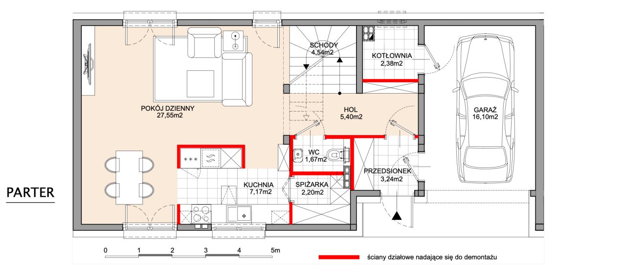 dom szeregowy, 5 pokoi Krzewina. Zdjęcie 9