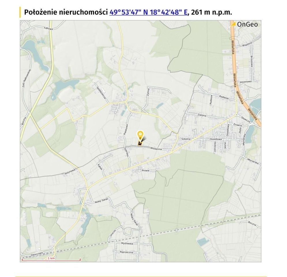 Działka rolno-budowlana Jarząbkowice, ul. Wiosenna. Zdjęcie 2