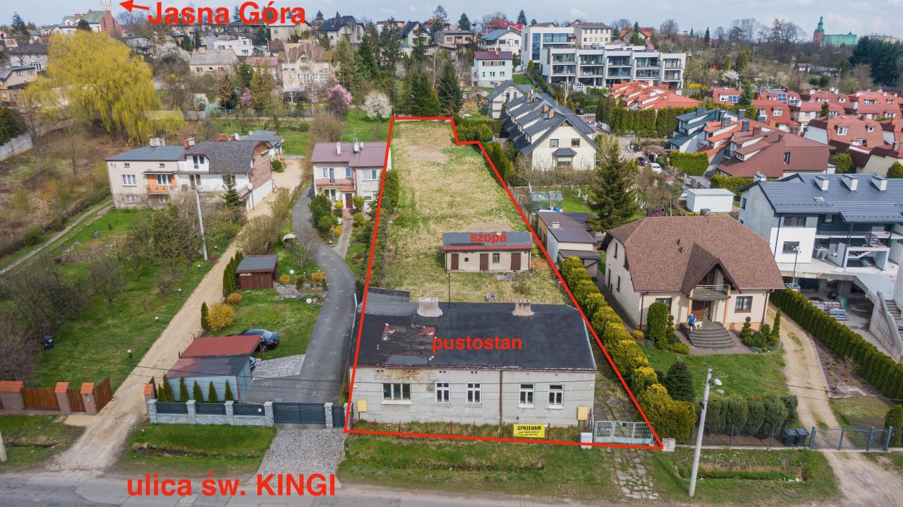 Działka inwestycyjna Częstochowa Podjasnogórska , ul. św. Kingi. Zdjęcie 3