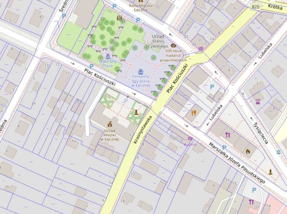 Działka budowlana Łęczna Centrum. Zdjęcie 2