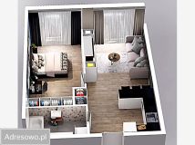 Mieszkanie 2-pokojowe Kraków Podgórze, ul. Tadeusza Śliwiaka. Zdjęcie 3