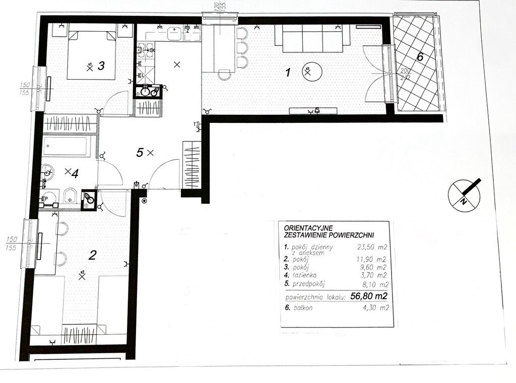 Mieszkanie 3-pokojowe Warszawa Białołęka, ul. Winorośli. Zdjęcie 20