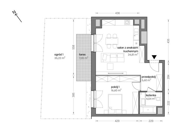 Mieszkanie 2-pokojowe Katowice Brynów, ul. Ceglana. Zdjęcie 7