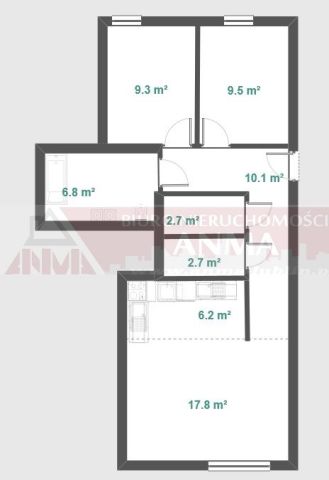 Mieszkanie 3-pokojowe Ruda Śląska Ruda, ul. Zofii Nałkowskiej. Zdjęcie 16