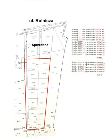 Działka budowlana Głogów Małopolski, ul. Rolnicza. Zdjęcie 1