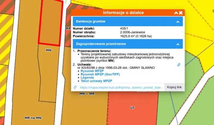 Działka budowlana Janiewice