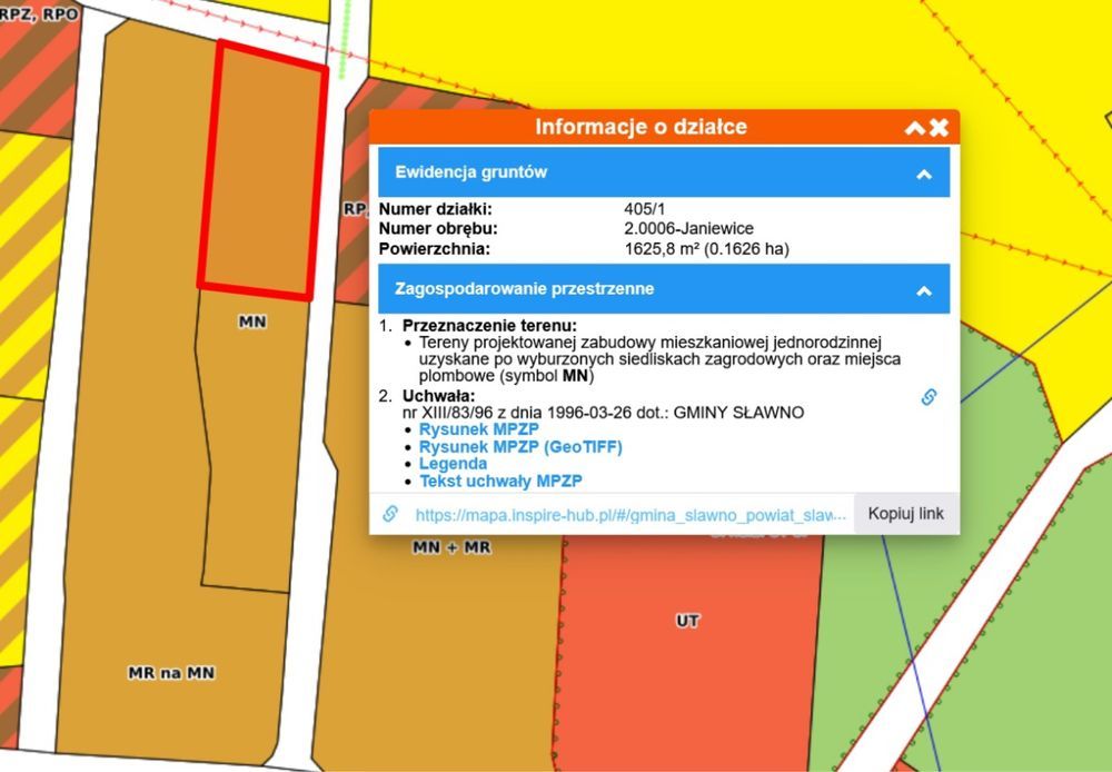 Działka budowlana Janiewice