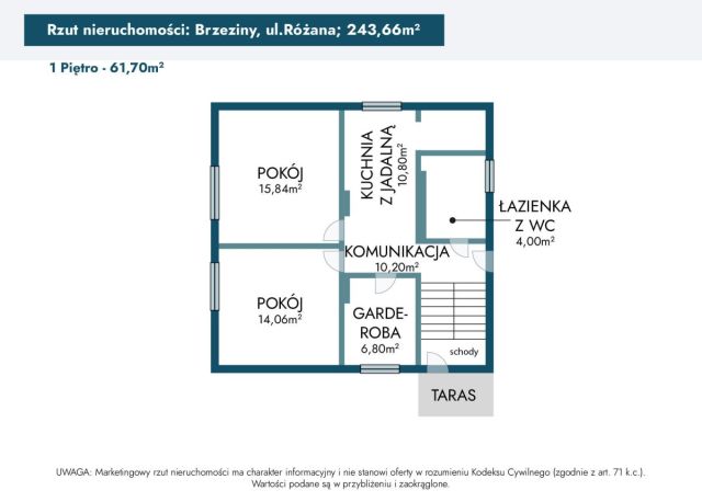 dom wolnostojący, 6 pokoi Brzeziny, ul. Różana. Zdjęcie 42