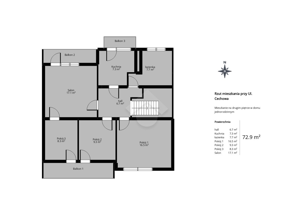 Mieszkanie 4-pokojowe Kraków Kurdwanów, ul. Cechowa. Zdjęcie 23