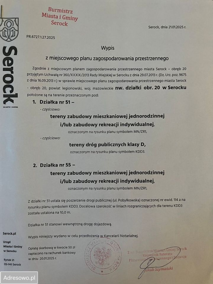 Działka budowlana Serock, ul. Dłużewskich. Zdjęcie 8