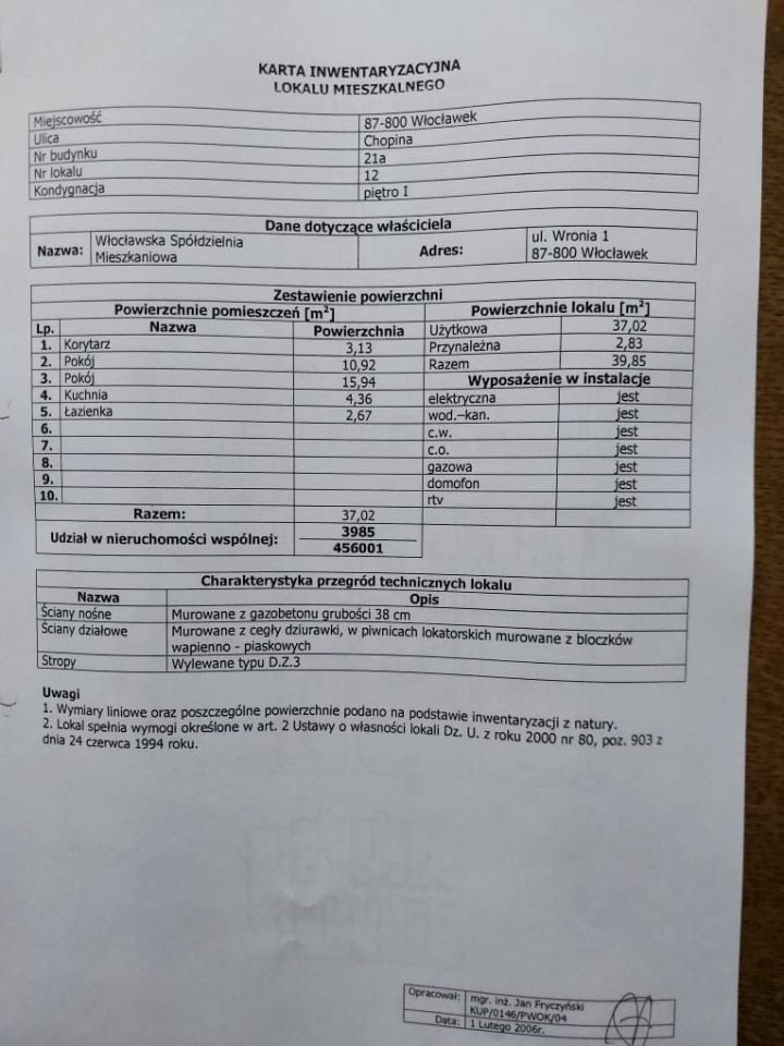 Mieszkanie 2-pokojowe Włocławek Centrum, al. Chopina. Zdjęcie 15