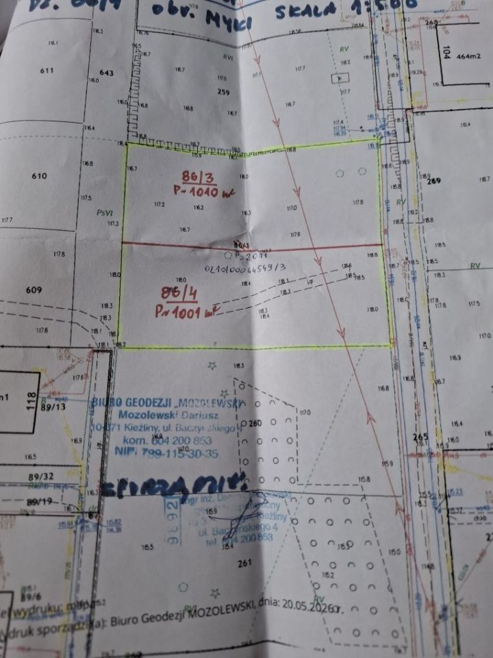 Działka budowlana Myki. Zdjęcie 2