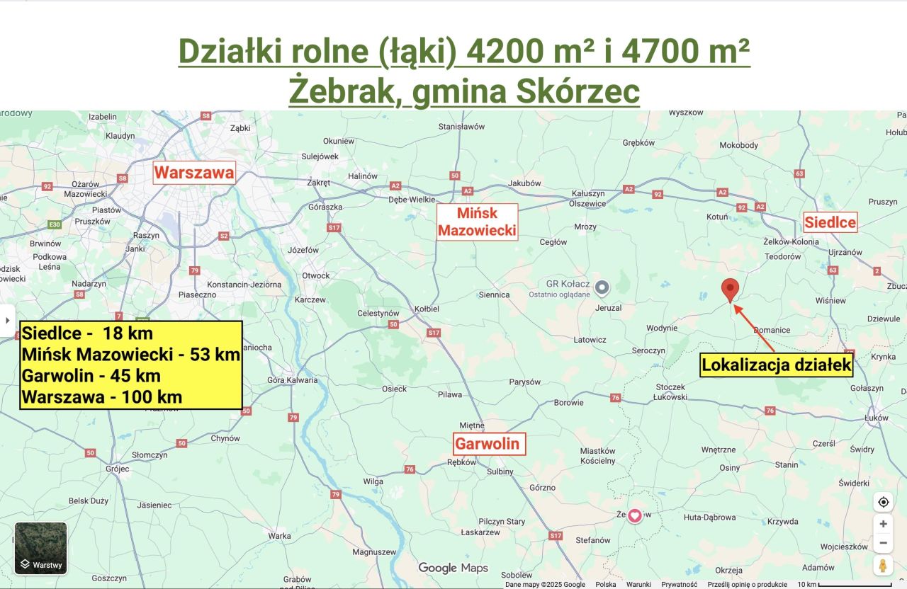 Działka rolna Żebrak. Zdjęcie 8