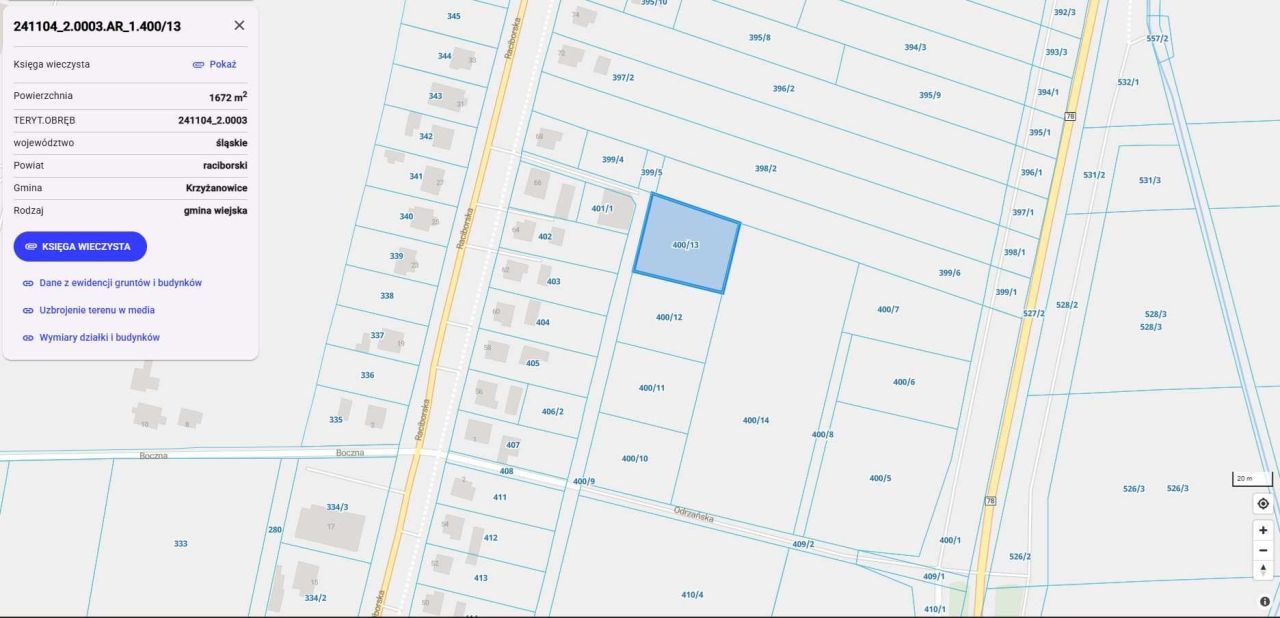 Działka rolno-budowlana Chałupki, ul. Odrzańska. Zdjęcie 2