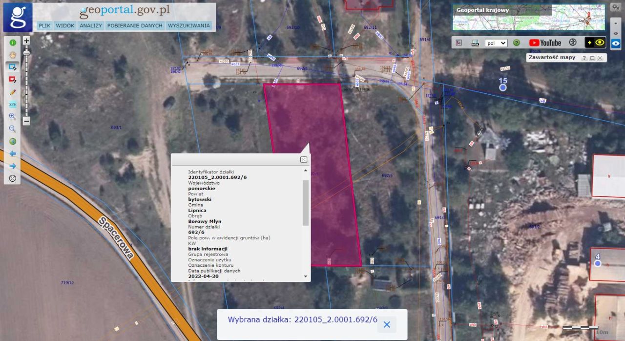 Działka budowlana Borowy Młyn, ul. Spacerowa. Zdjęcie 5