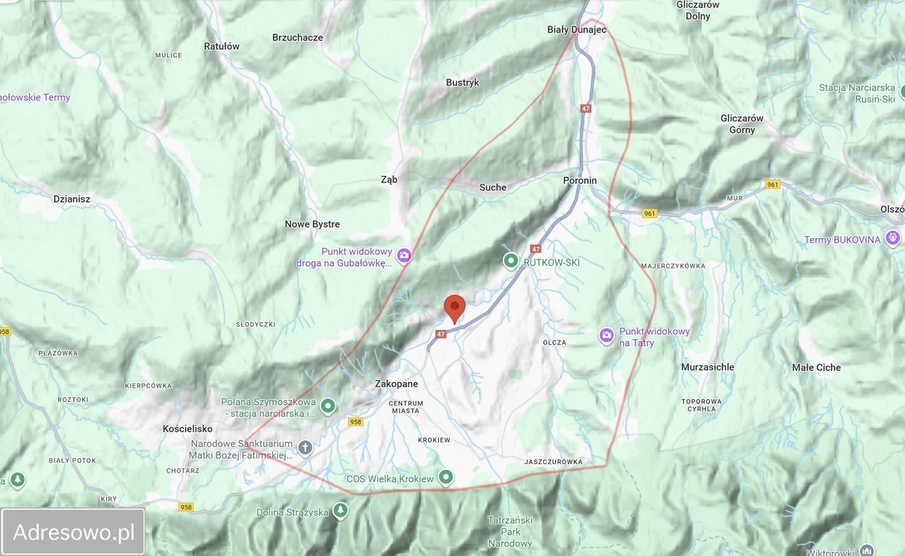 Działka inwestycyjna Zakopane, ul. Jana Kasprowicza. Zdjęcie 4