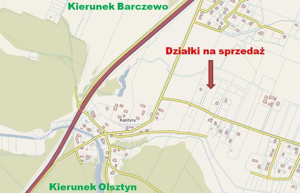 Działka budowlana Kaplityny. Zdjęcie 3