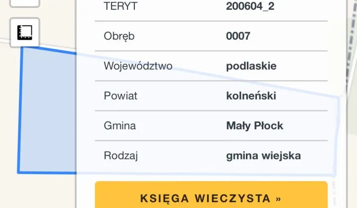 Działka rolna Kąty