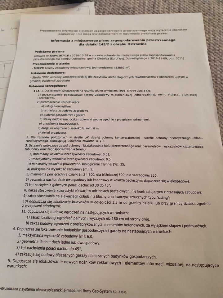 Działka budowlana Ostrowina. Zdjęcie 6