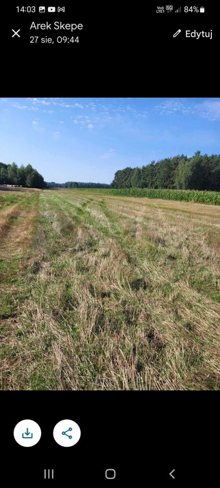 Działka rolna Likiec